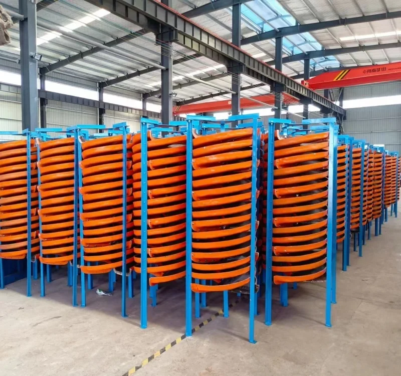 Gravity separation equipment separating minerals spiral chute separator