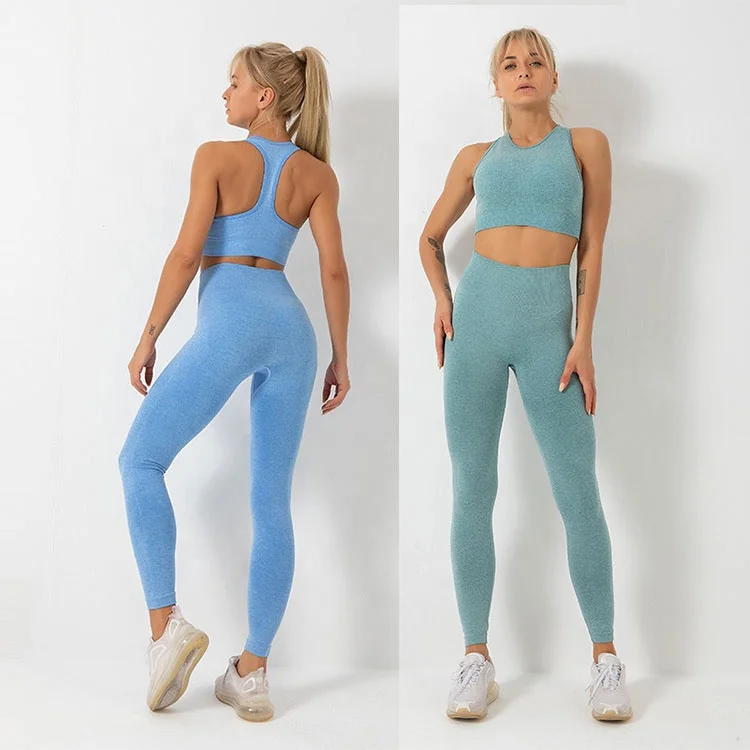 Спортивный комплект из трико и спортивного бюстгальтера, спортивный бюстгальтер для тренировок и леггинсы, комплекты штанов для йоги, спортивный бюстгальтер