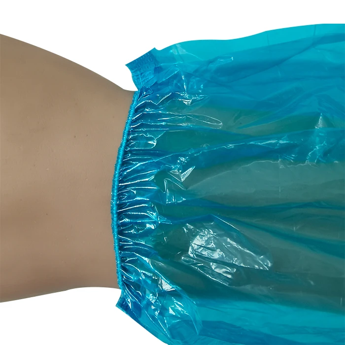 Полиэтиленовый LDPE машинное производство одноразовые оптовые пластиковые прозрачные рукава синие PE нарукавники