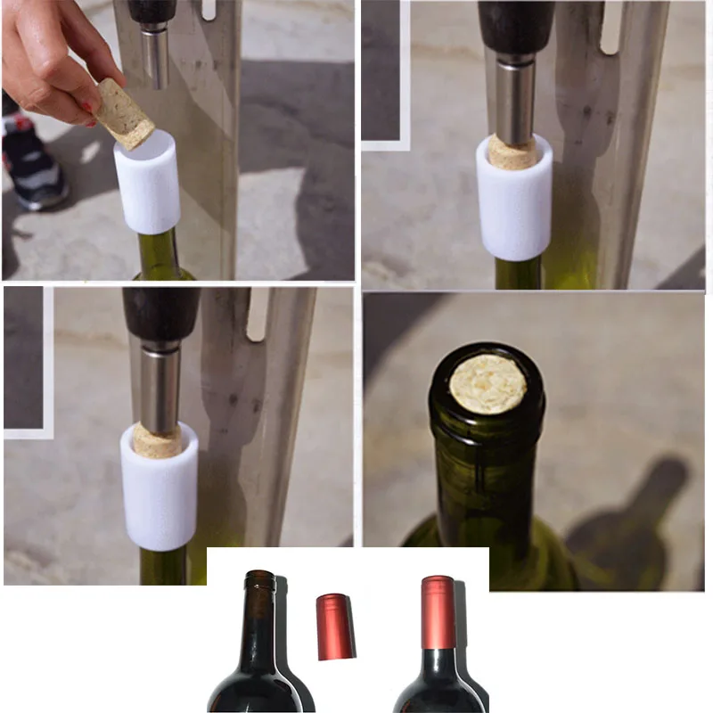 Wholesale Manufacturer corchos para vino natural bouchon de vin 22mm 22.5  agglomerated wine cork stopper corcho vino para