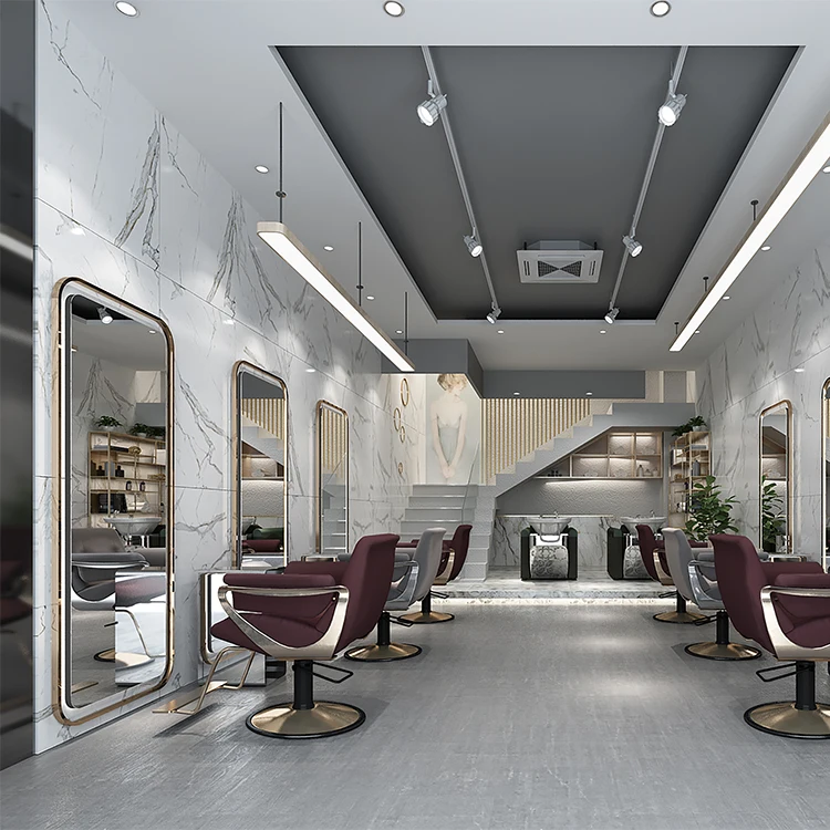 wholesale gold hair salon chairs and mirrors