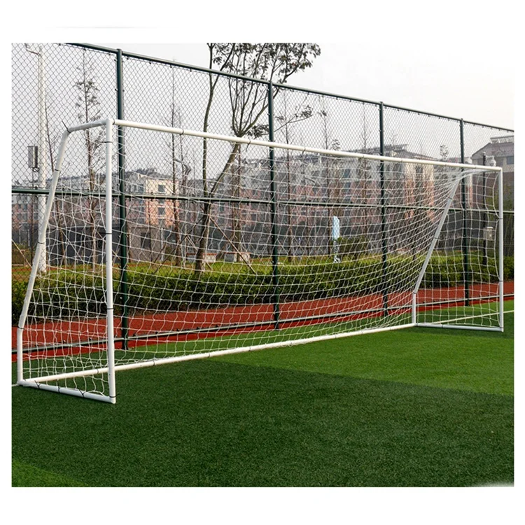 New Children 12*6 Ft.Regulation Size Metal Soccer Goal w/Weatherproof Portable HDPE Net Rebound Football Goal