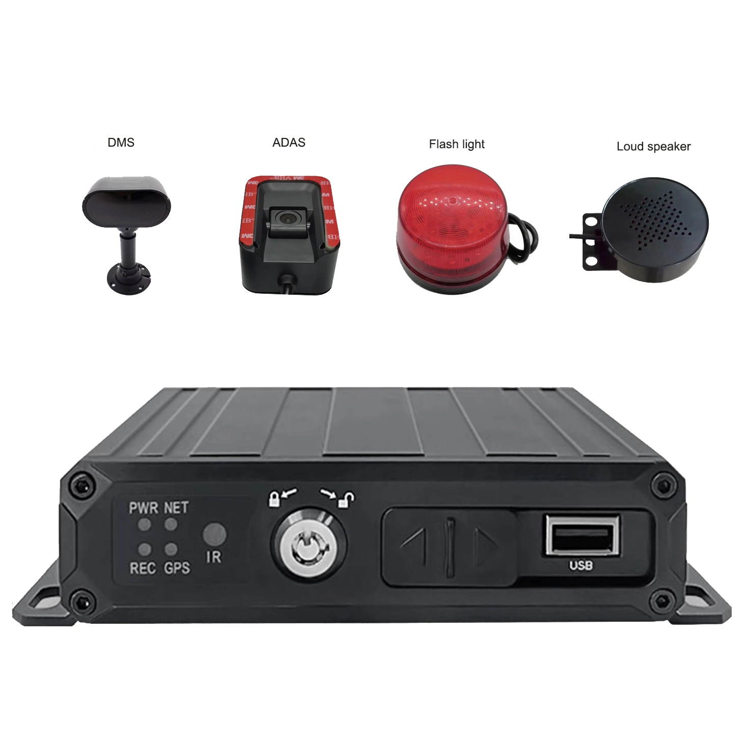 4G driver fatigue monitor GPS location fleet management MDVR with ADAS system DMS DSM