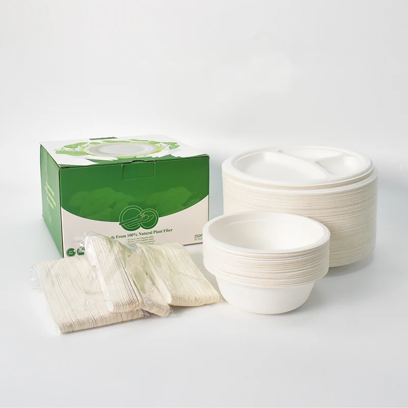 High Quality Paper Plate  Custom Dinnerware Sets Biodegradable Disposable Plate