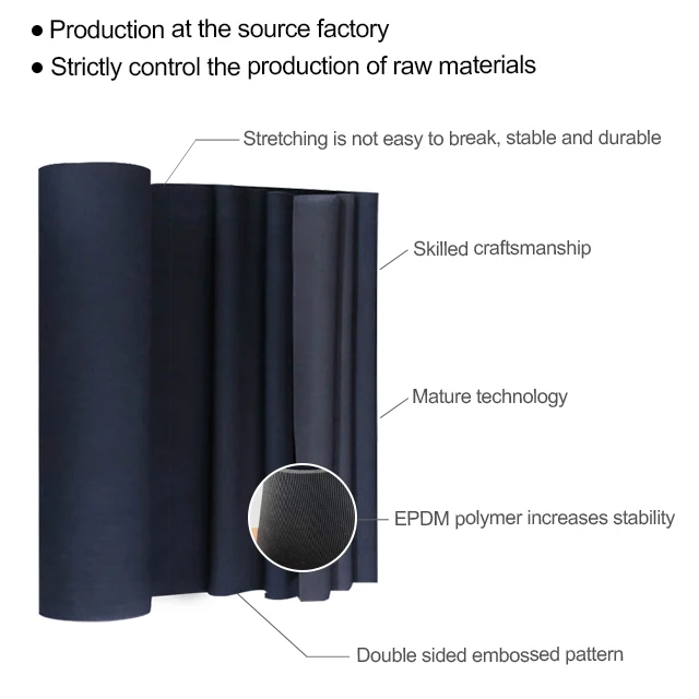 Epdm roof waterproof film adhesive Concrete basement construction works Natural rubber waterproof coil
