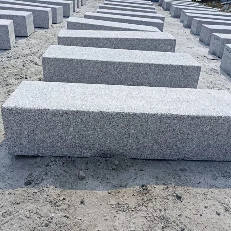 Bush Hammered Road Curbs  Granite Kerb Stone for Landscape