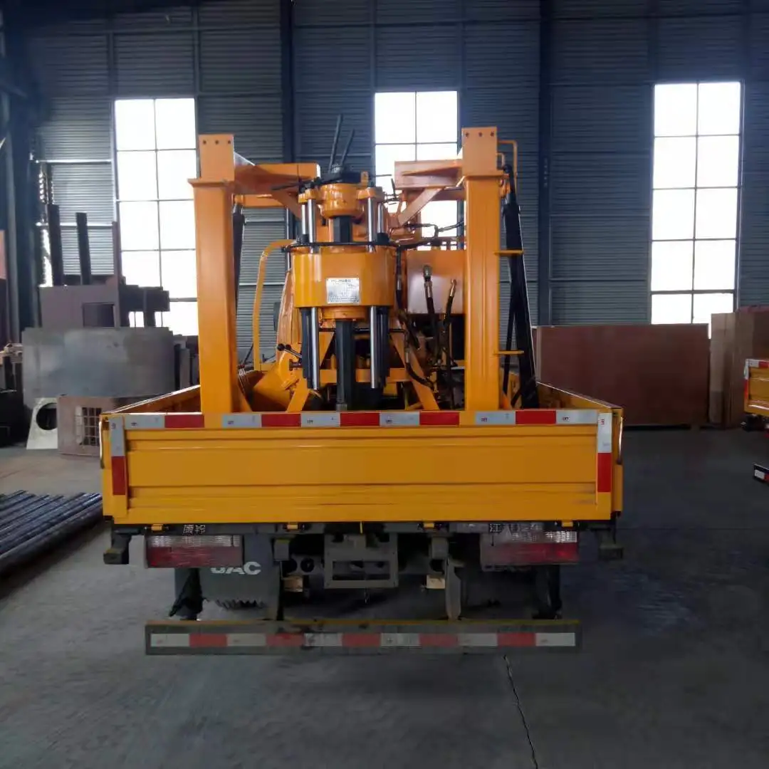 Easy to operate car mounted well drilling machine / well digging machine / bore well drilling machine price