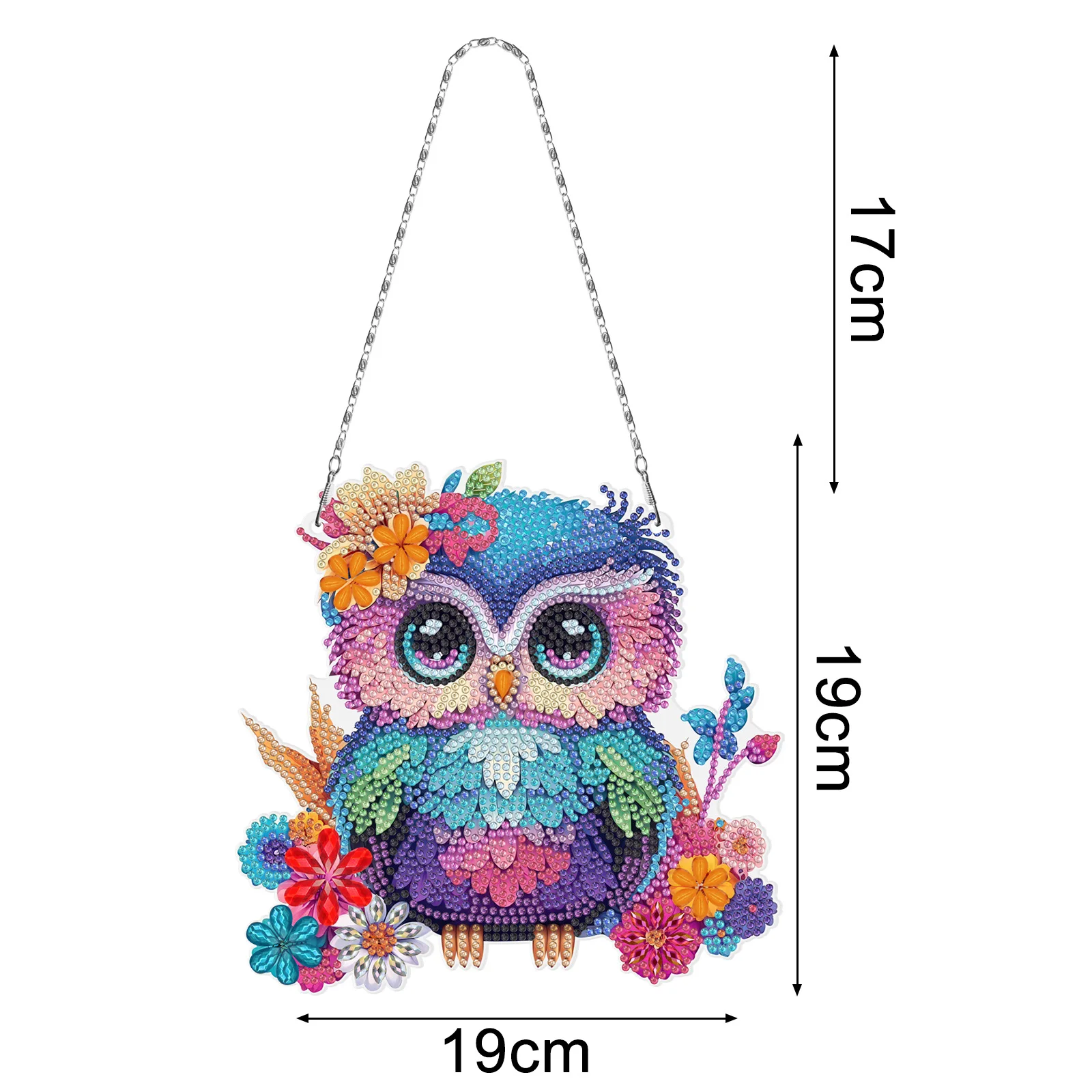 DIY 5D Flowers Cap Diamond Painting Kits Hanging Sign,Diamond Art Suncatcher Window Hanging Ornament Window Pendants