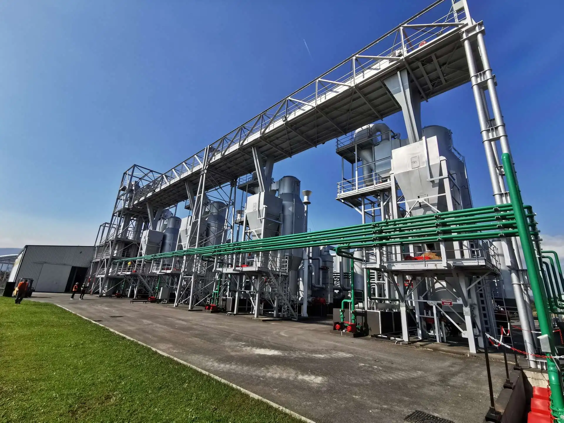large biomass generator fluidized-bed gasifier power plant/rice husk/coal/wood waste gasification power generation