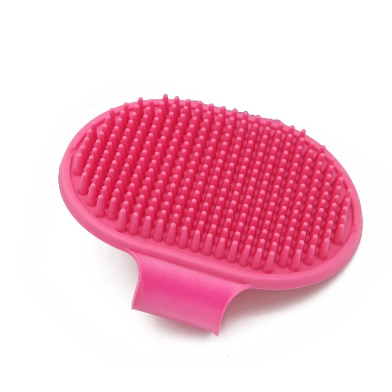 Wholesale Adjustable Buckle Silicon Pet Fur Remover Brush Grooming Clean Pet Shower Wash Brush
