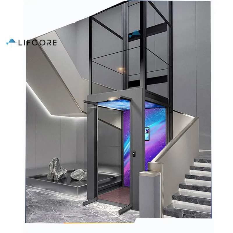 Residential Passenger Elevator Lift Hydraulic 2 Floor Home Lift With Cheap Price