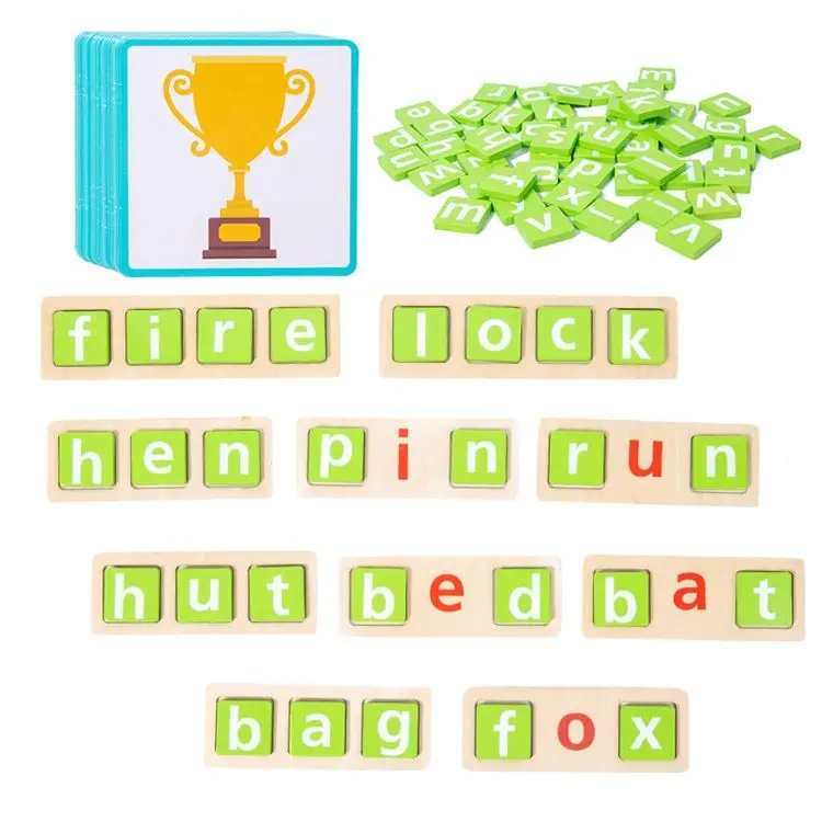 Распродажа 2024 Дошкольное обучение распознавание слов орфографическая память соответствует английским словам написание игра