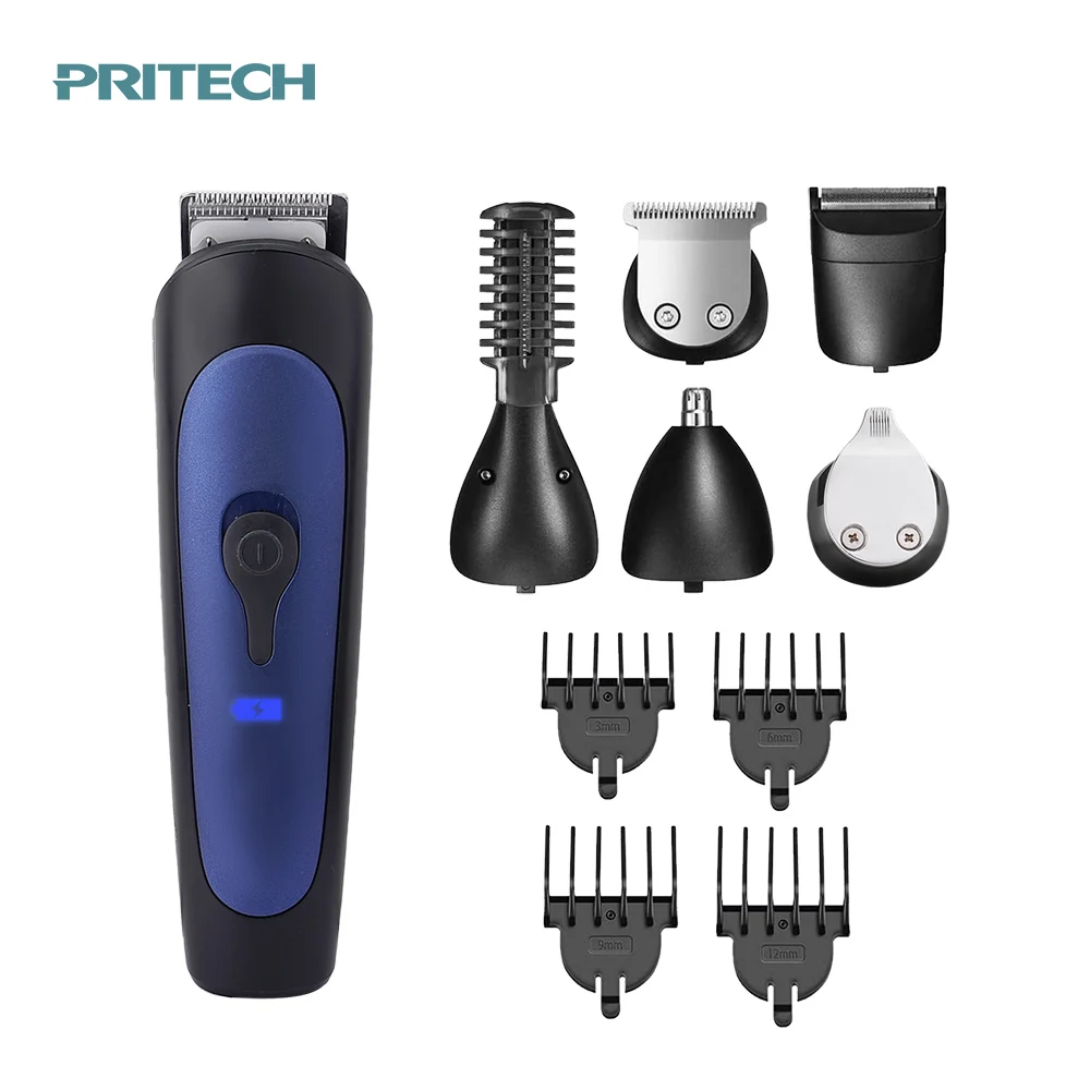PRITECH Многофункциональный 5 в 1 для домашнего использования Машинка удаления волос носу USB аккумуляторная электрическая машинка стрижки набор мужчин