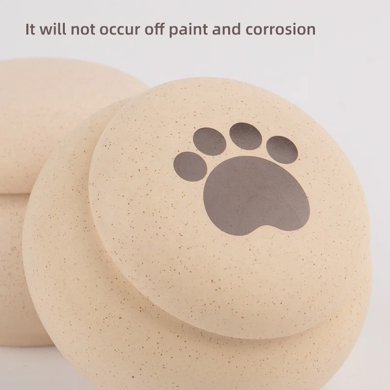 
Coral Pet Dog urn paw 200ml modern style in door ceramic urn on stock cat animals cremation ashes container small mini pet urn 