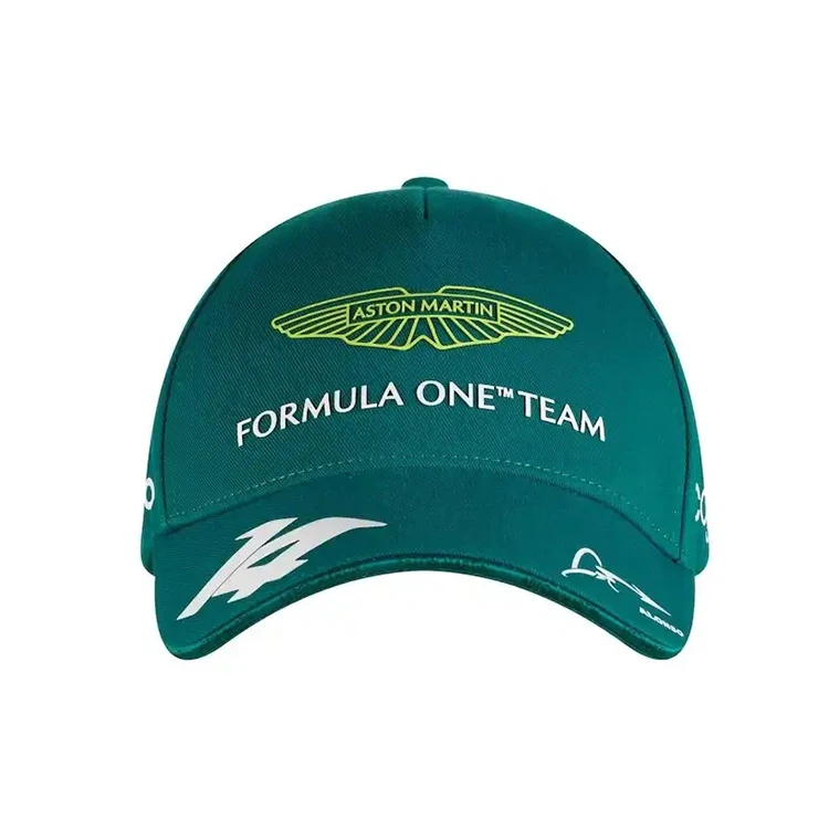 2023 Aston Martin F1 Race Team Alonso Baseball Snapback Cap Racing Hat For Women Men
