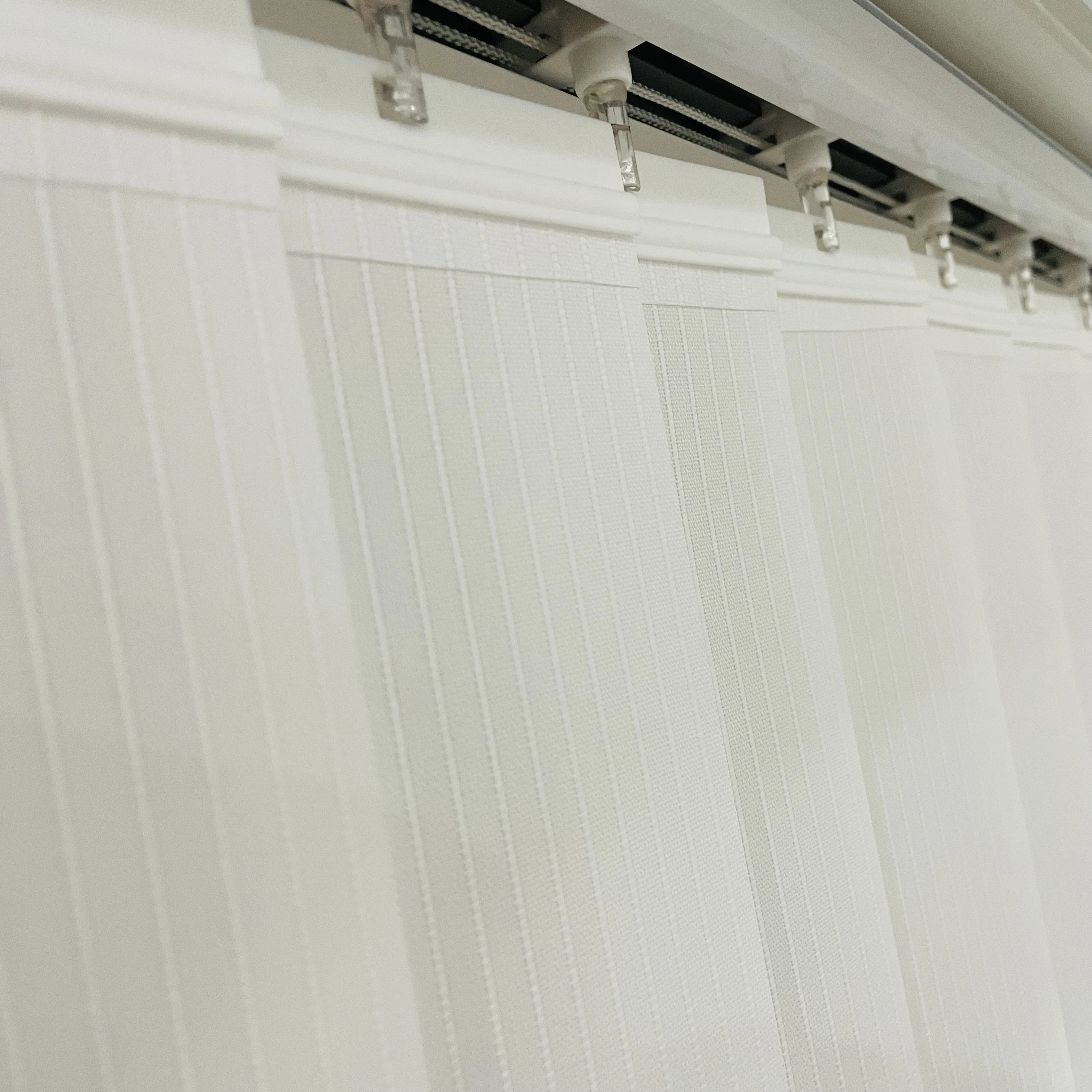 Waterproof Heatproof  Polyester fabric white  Vertical Blinds