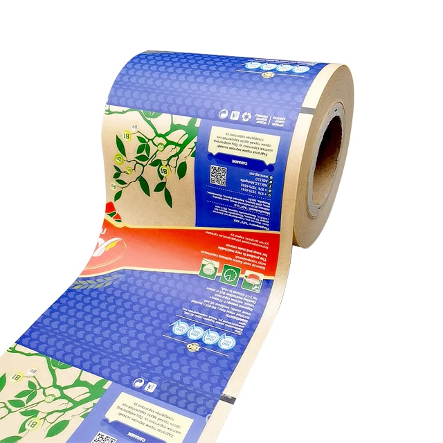 Plastic Packaging Film PP PET BOPP Printed Roll Pouch Sachet Bag Mylar for Food Snack Daily Chemical Automatic Packing
