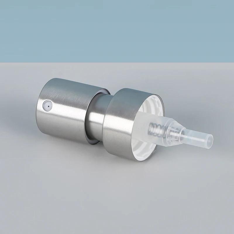 factory design ODM/OEM 28/400 stainless steel metal water spray bottle screw pump cap