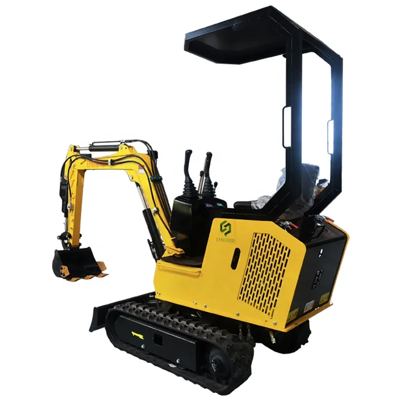 Sell Free Shipping Best Price Small Mining Track Hoe Trench Farm Digger 1Ton Mini Excavators For Home Use