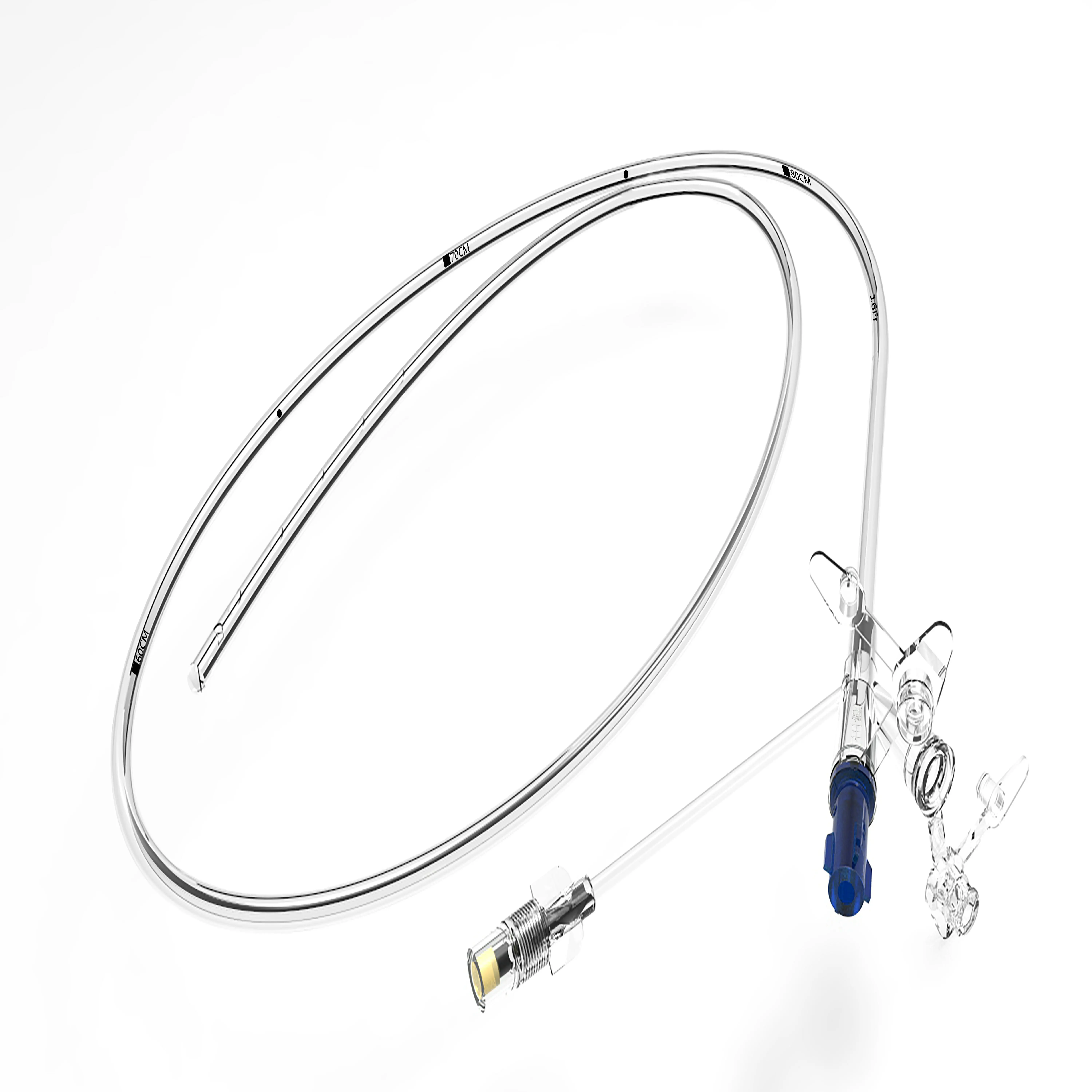 
TPU made Transparent CE Marked Three Lumens Stomach Tube 4fr - 24fr 