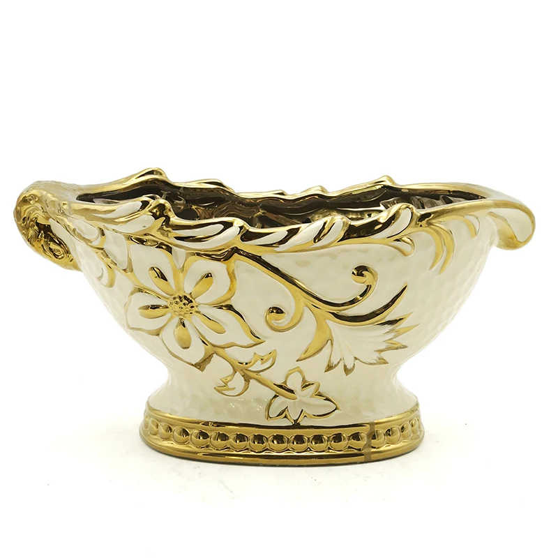 Large Cheap Wholesale Gold Plating Tall Floor Big Flower Vases Modern Nordic Ceramic Vase Home Decor