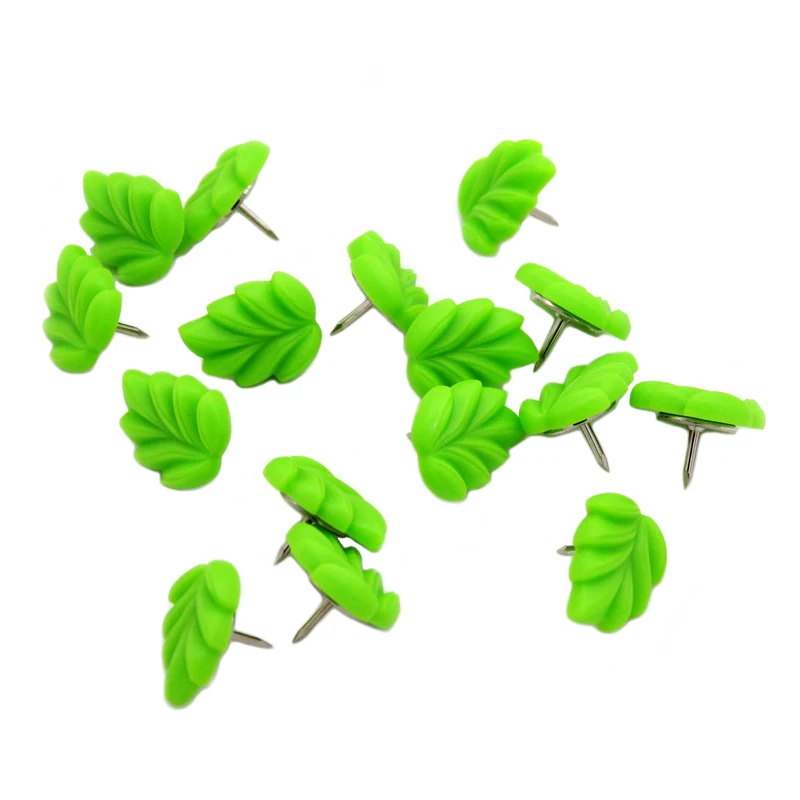 20PCS Leaf Shape Quality Colored Push Pins  CuteThumbtacks Office School Custom DIY Push Pins