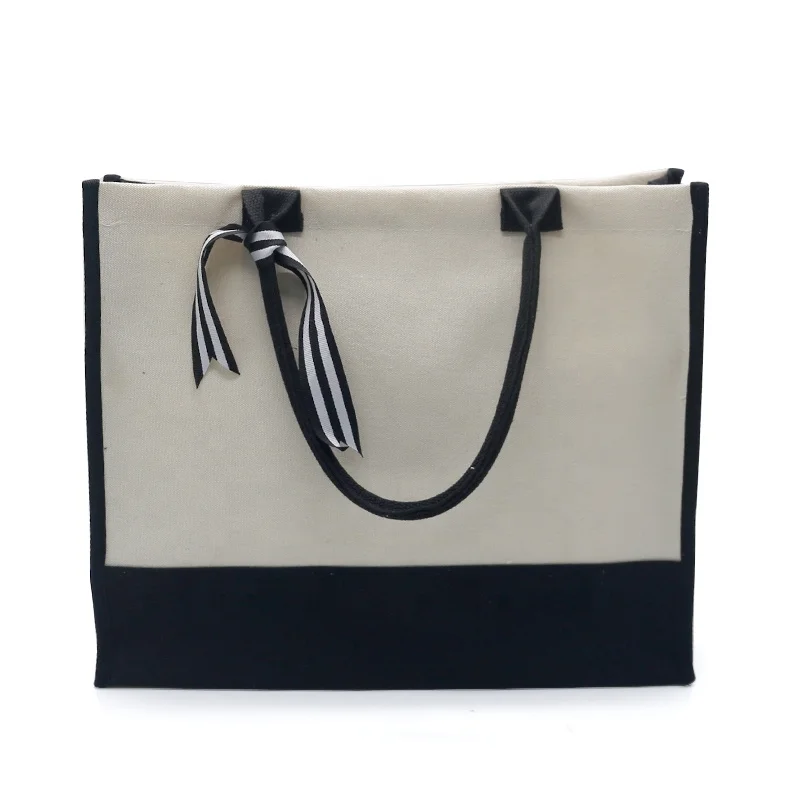 custom logo wholesale mother bags sublimation blanks Shoulder Bag Canvas Sublimation Tote Bags with handle for shopping beach
