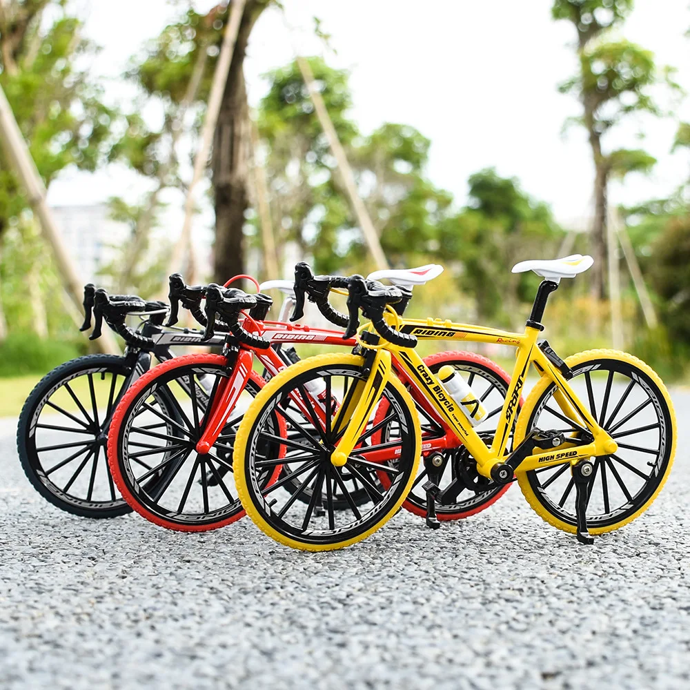 1:8 Alloy Metal High Quality Bicycle Simulation Alloy Mountain Bike Mini Bike Toy Model  Decoration Collection Toys for children