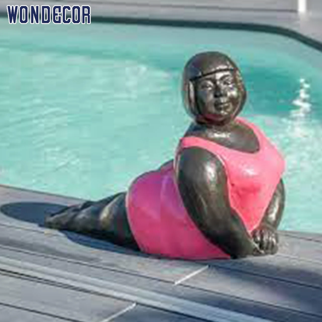 Large Modern Art Garden Decoration Dancing Abstract Yoga Fat Woman Statues Outdoor Fat Lady Bronze Statue Sculpture