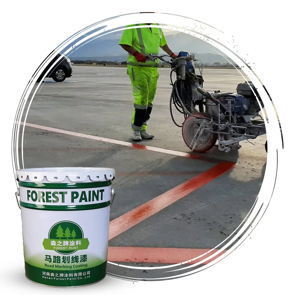 Wholesale Fast Dry High Performance Acrylic Road Marking Emulsion Paint White and Yellow Highway Road Line Coating