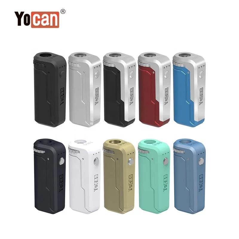 Manufacturer Yocan UNI Box Mod 510 Thread 650mAh Vape Mod With Adjustable Voltage
