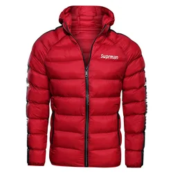 Custom logo mens sport wear men coats and jackets mens winter nylon puffer jacket with hood