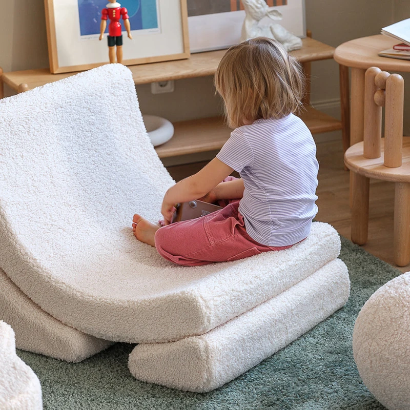 Customized Comfortable Kids Play Sofa Toddler Foam Combination Baby Sofa Set Safety Soft Mini Kids Play Sofa For Reclining