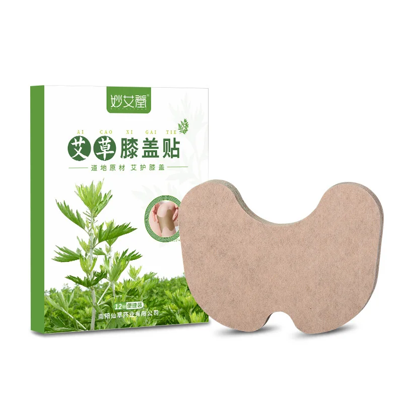 MIAOAITANG Factory wholesale 12 pieces of warm herbal plaster knee patches for knees, back, neck, shoulders