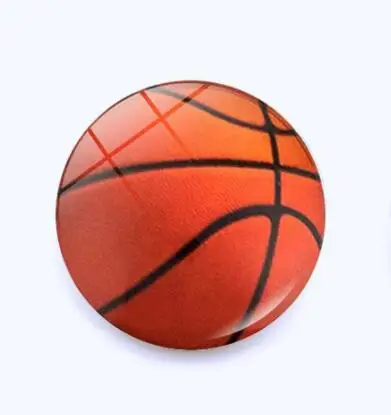 Resin Crystal Magnet Basketball Sports Ball Sports Refrigerator Magnet For Home Decoration