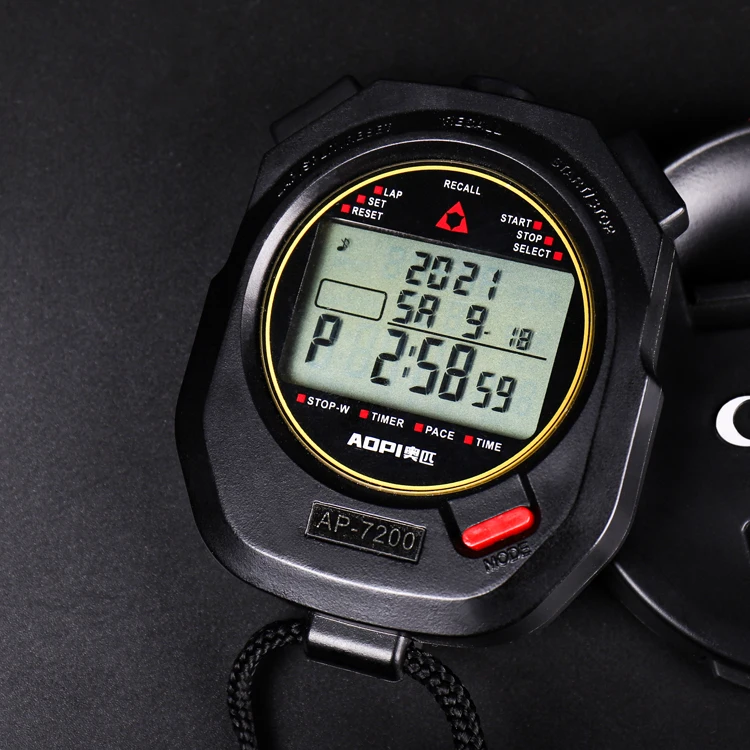 professional digital sports stopwatch mini portable electronic timer running display exercise stopwatch