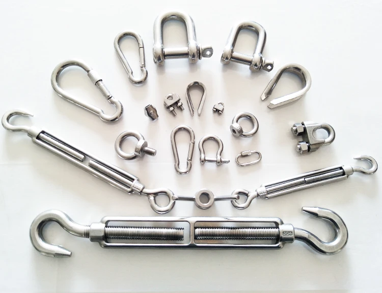 BAOT Heavy Duty Galvanized Hook and Eye Turnbuckle with Rigging Screw 6mm