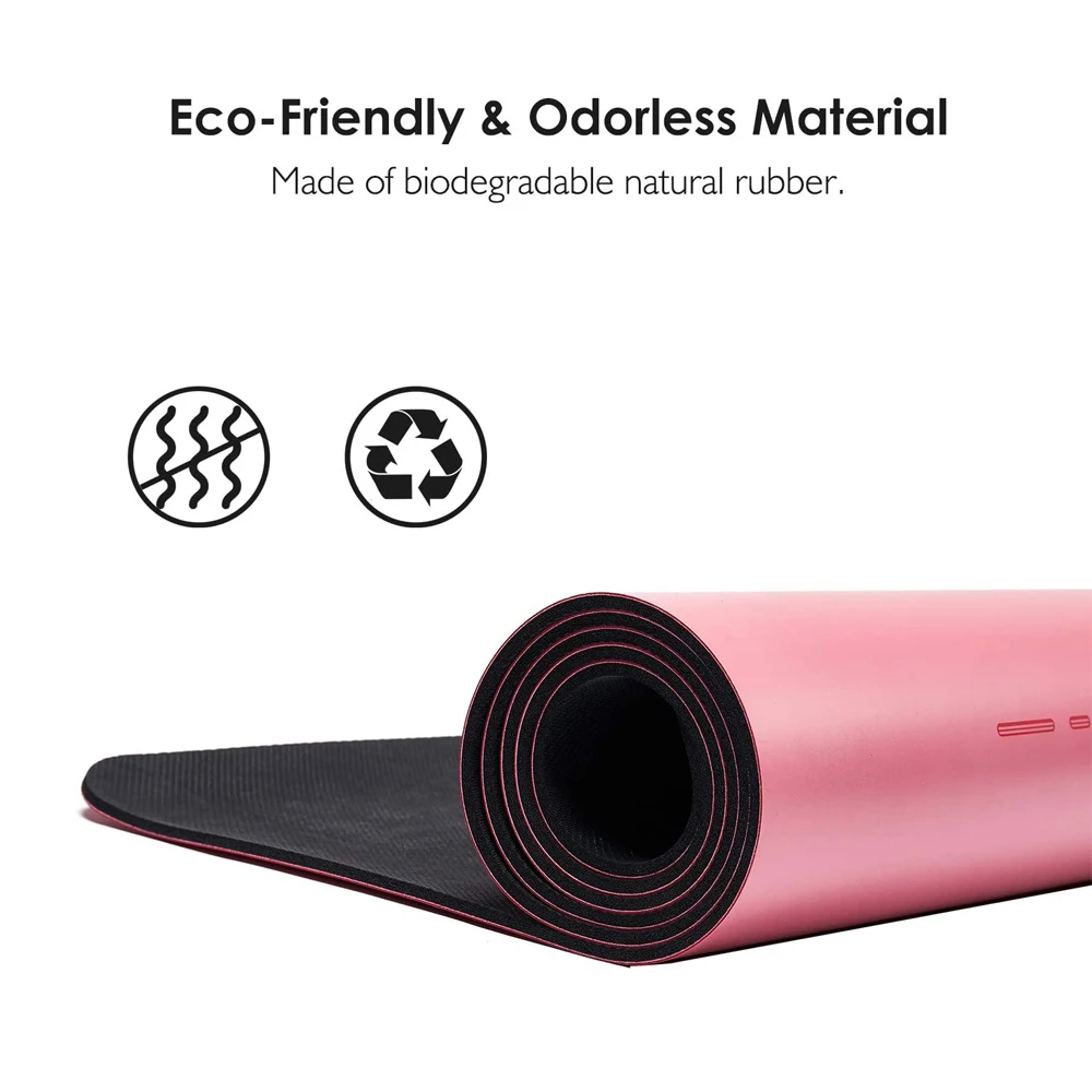 Custom Color High Density Non-Slip Workout Mat, Yoga Pilates Exercises Floor Exercise PU Mat Yoga