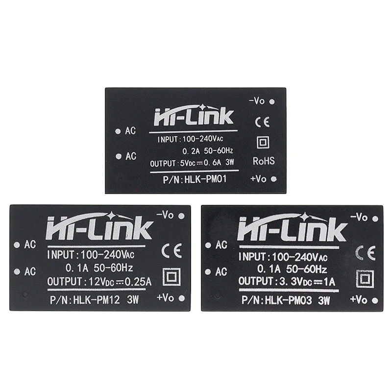 HLK-PM01 HLK-PM03 HLK-PM12 AC-DC 220V mini power supply module intelligent household