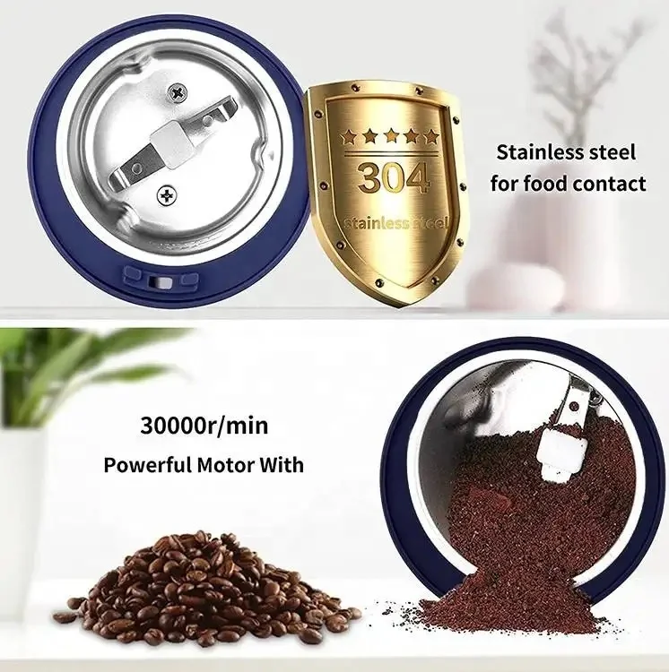 Electric Portable Mini Grinder Coffee Pulper Machine Industrial Coffee Grinder Machine Commercial Blender