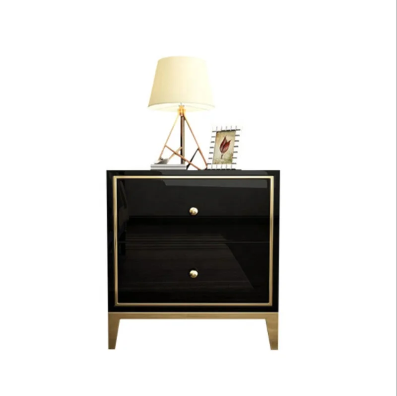 Modern Luxury Nightstands Living Room Bedroom Side Table with Drawer Bedside Table Wooden nightstands