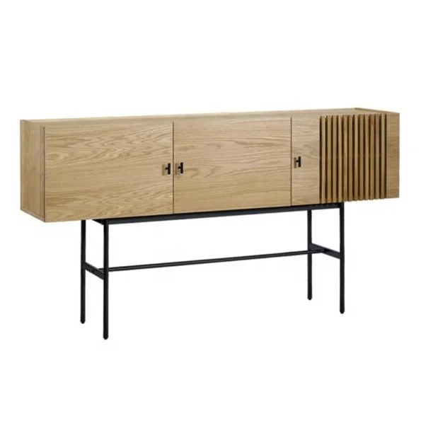 Новый дизайн, буфет из МДФ с металлической рамой, горячая Распродажа, высококачественный шкаф с дубовым шпоном