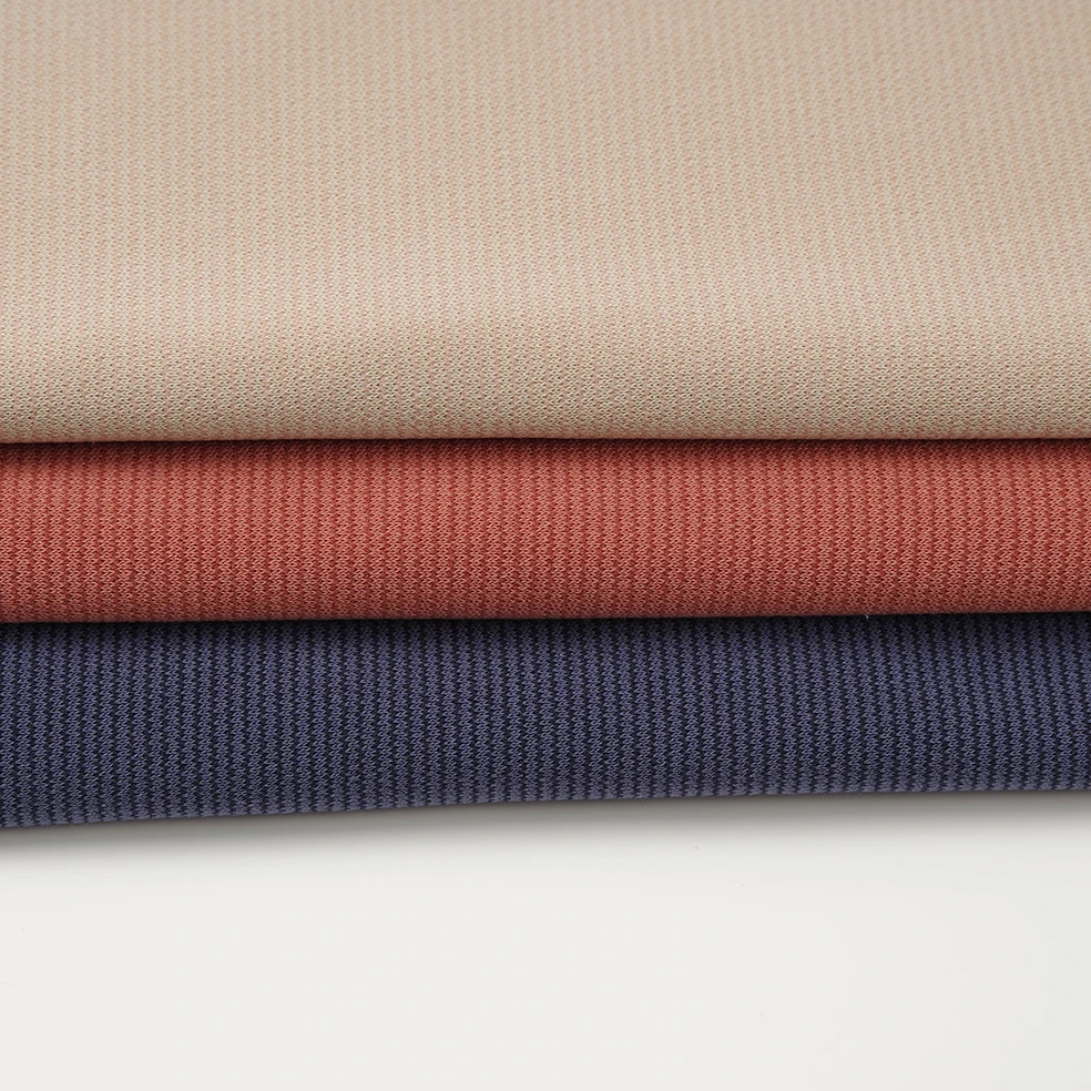 
Polyester Cotton Spandex Interlock Jacquard Poly Rayon Fabric 