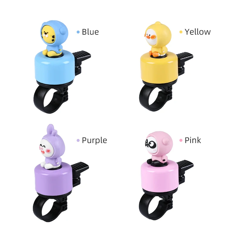 Mini Cartoon Kids Bicycle Bell Alloy Multicolor Bike Creative Ring Bell