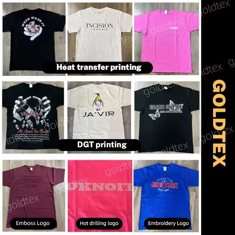 Wholesale Custom Logo Plus Size Stylish Stock Bulk Quality Oversized Printed Slim Fit Plain Black T-Shirts  For Men