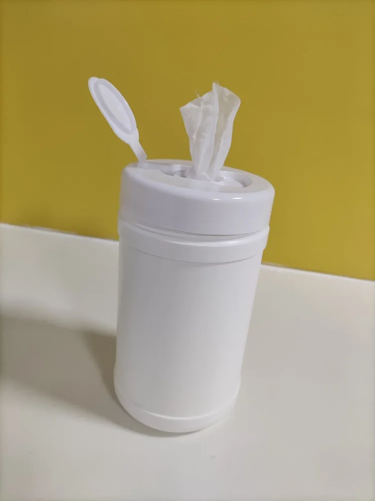 canister cellulose cleaning wipes High quality Nonwoven spunlace disposable barrel dry towel rolls