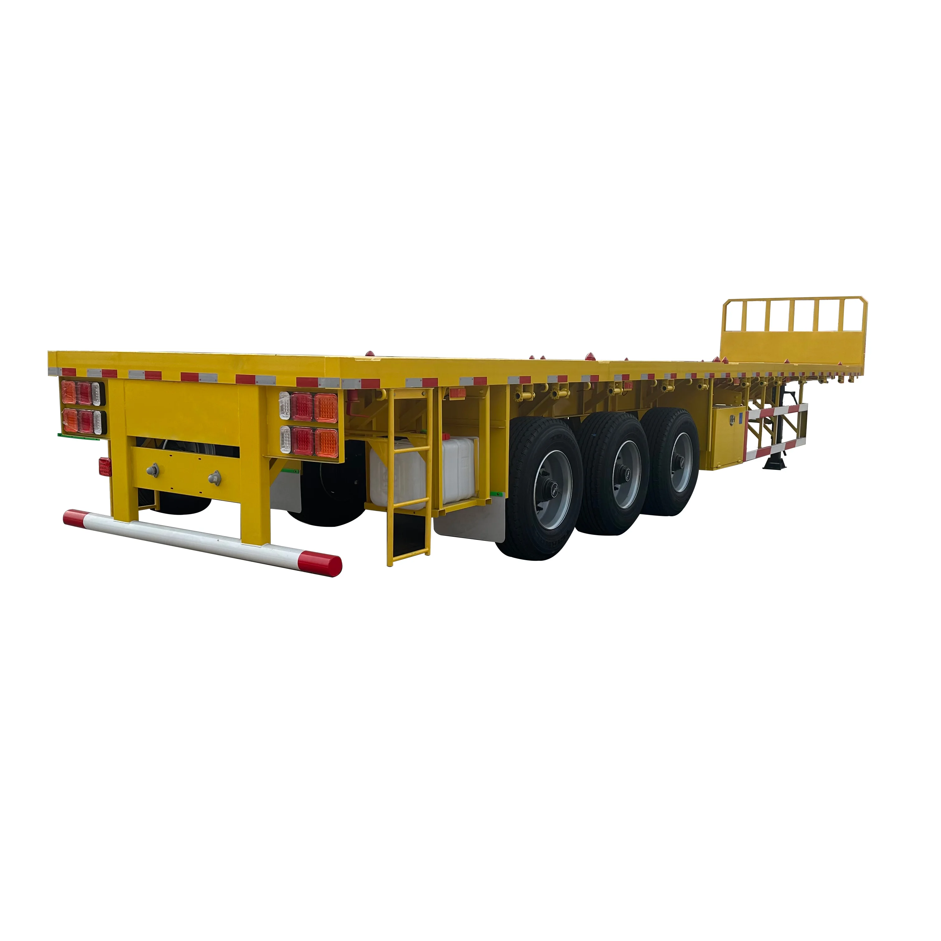 Professional Shipping 40 Feet Container Transport Flat Bed Trailer 3 axle Flatbed Semi Trailer
