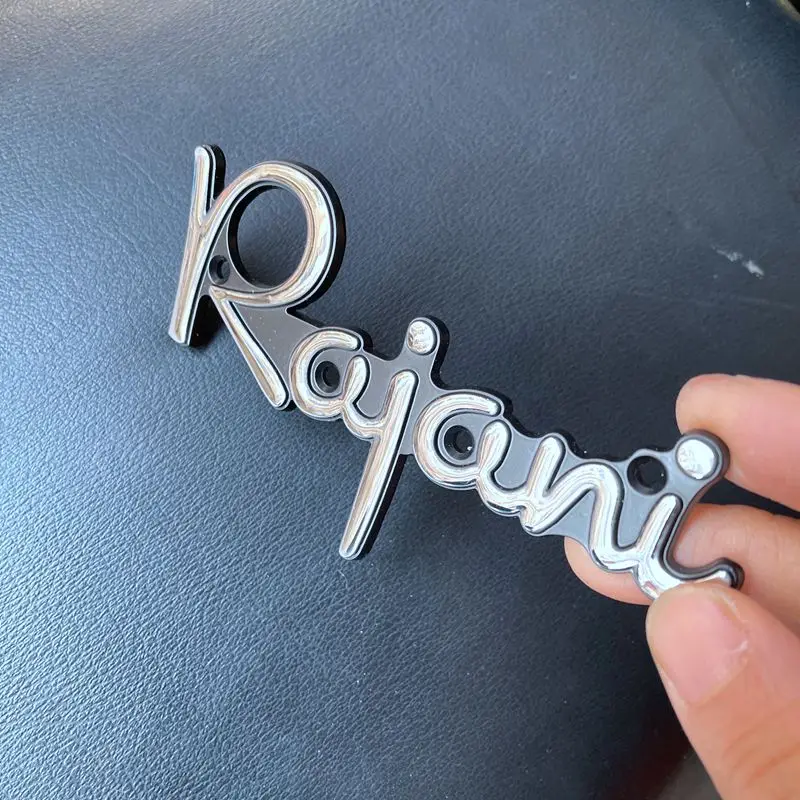 Custom zinc die cast emblem with chrome finish metal badges