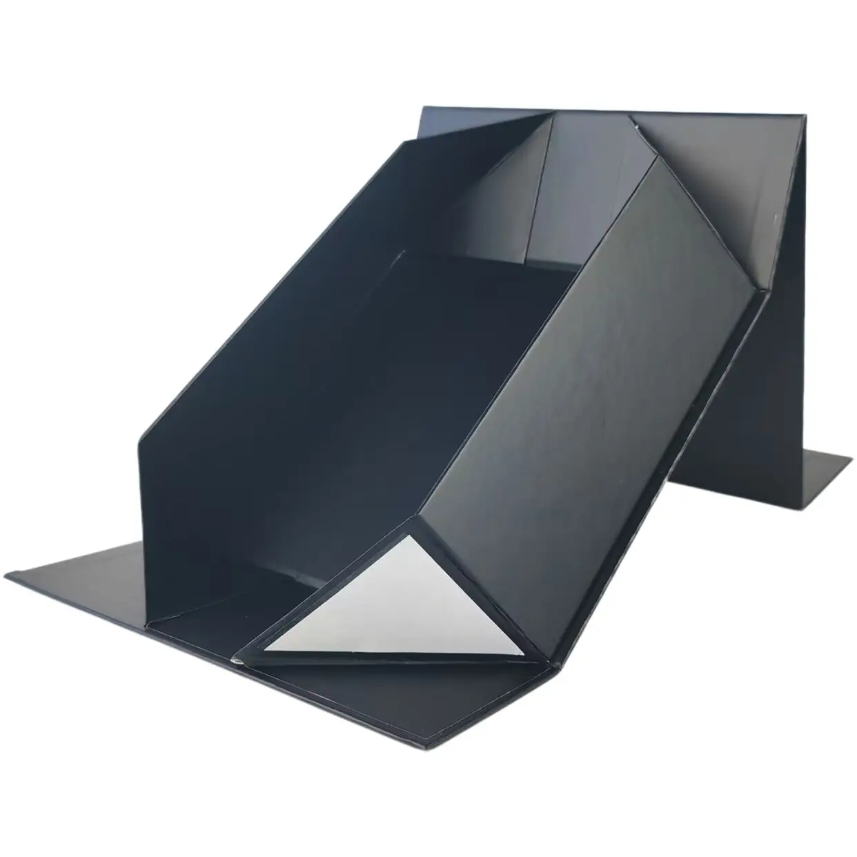 Custom luxury magnet flap clothing paper box foldable magnetic closure gift boxes perfume bottle and box with ribbon for gift