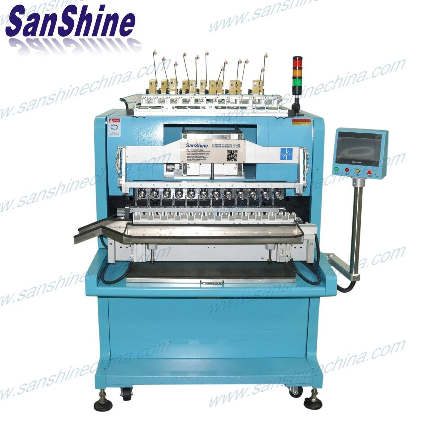 Fully automatic insulation tape taping inductor coil winding machine